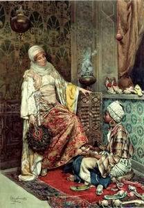 unknow artist Arab or Arabic people and life. Orientalism oil paintings 193